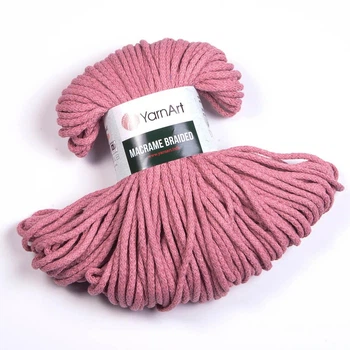 Шнур для макраме YarnArt Macrame Braided 250гр 67м троянда (№792)