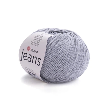Пряжа YarnArt Jeans для в'язання 50г сіра (№46)
