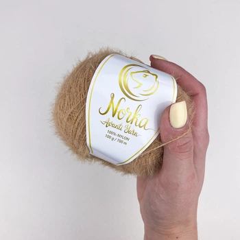 Пряжа пухнаста Avanti Yarn Norka 100г Норка какао (№837)