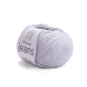 Пряжа YarnArt Jeans для в'язання 50г бузково-сіра (№80)