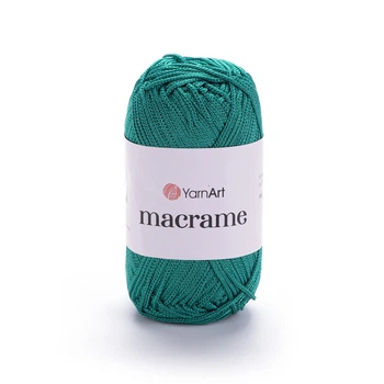 Пряжа поліестер YarnArt Macrame 2 мм 90г смарагдова (№158)