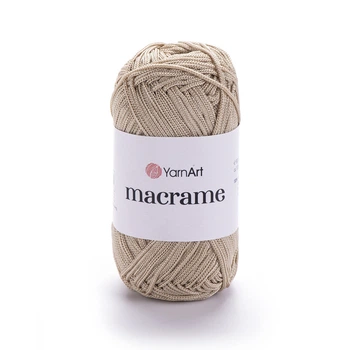 Пряжа поліестер YarnArt Macrame 2 мм 90г бежева (№166)