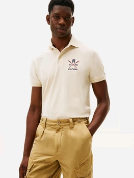 Поло довге чоловіче Tommy Hilfiger XM05644-AFA (Ivory Heather) L Айворі (198296248746)