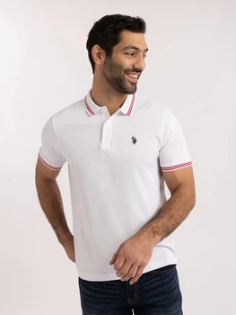 Поло длинное мужское U.S. Polo Assn 11D613-3O00A(White) L Белое (786662170809)