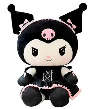 Мягкая игрушка Kuromi 35 см плюшевая аниме кукла Куроми