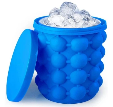 Силиконовая форма-ведро для льда Ice Genie, овальные ячейки