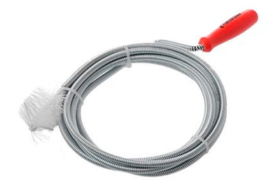 Трос для чищення труб Intertool - 6мм x 3м з йоржиком 1 шт.