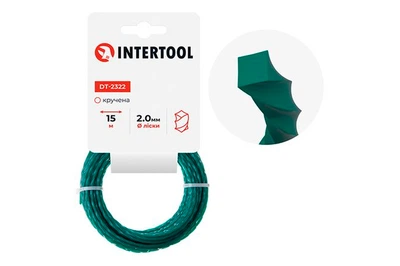 Леска для триммера Intertool 2.0мм x 15м квадрат крученый (DT-2322)
