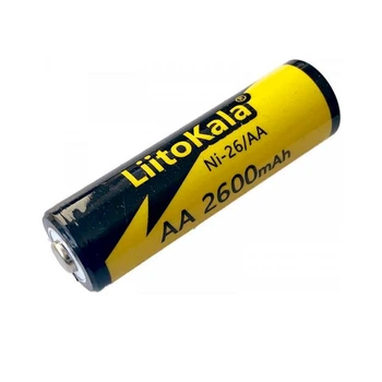 Акумулятор LiitoKala Ni-26/AA 1.2V AA 2600mAh NiMH Rechargeable Battery, 4 штуки в shrink, ціна за shrink (UG-29724)