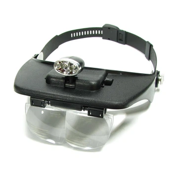 Бінокуляри MG81001-A з LED-підсвічуванням (спарені лінзи 1.2х/1.8х/2.5х/3.5х)