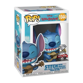 Фигурка Фанко Стич в Блестках №1044 Lilo and Stitch with Ukulele Diamond Glitter Exclusive Funko 57488