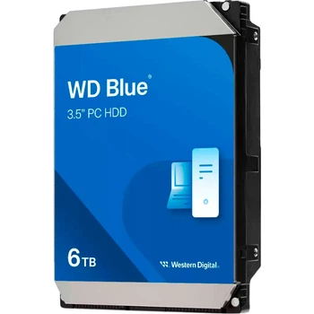 HDD 6000Gb, 5400rpm, WD Синій, 256M, SATA III (WD60EZAX)