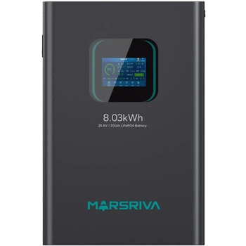Акумуляторна батарея Marsriva LiFePO4, 25.6V/314Ah, 8.03kWh, Підлогове або настінне