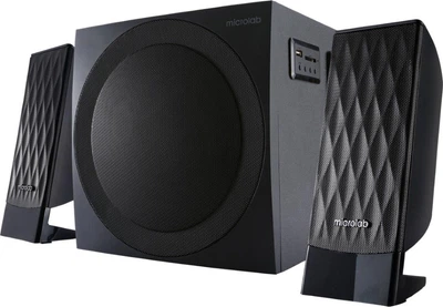 Акустична система 2.1 Microlab M-300U, USB/SD/FМ, чорна
