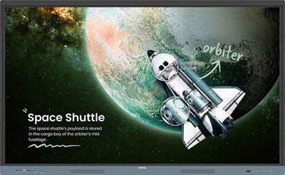 Інтерактивна панель 65" BenQ RE6504A, IPS, UHD, 8Гб/ 32Гб, колонки, кріплення, чорна