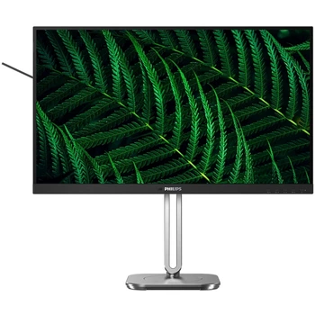 Монитор TFT 27" Philips 27B2G5200, IPS,100Hz, VGA, HDMI, DP, USB-hub, HAS, кол., серебристо-серый