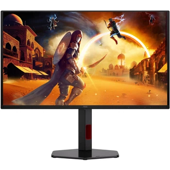 Монитор TFT 26.5" AOC Q27G4SDR, QD-OLED, 360Hz, 0,3ms, 2xHDMI, DP, USB-hub, HAS, Pivot, черно-красный