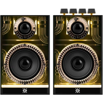 Акустична система 2.0 Defender Futuro, 20Вт Bluetooth/USB/TF/AUX, LED, чорна