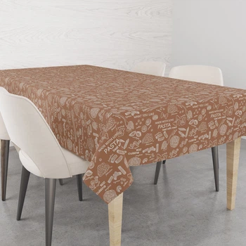 Серветка Home Line 120103532 120х150 Полупанама; Бавовна Коричневий