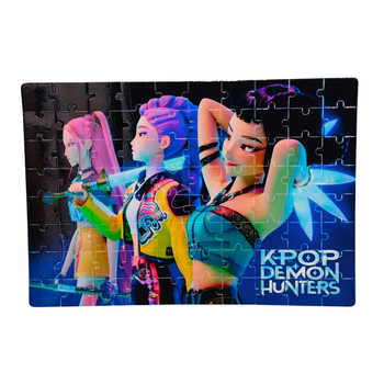 Пазл Kpop Demon Hunters (Кейпоп-охотницы на демонов) А4 80 элементов