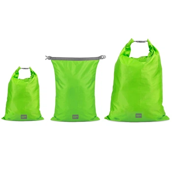 Набір герметичних мішків Spokey DRYSET 3 шт (1 л, 2 л, 8 л). Зелений