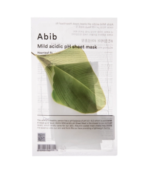 Успокаивающая маска для лица Abib Abib Mild Acidic pH Heartleaf Sheet Mask, 30 мл