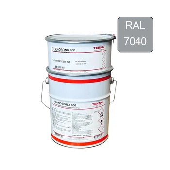 Эпоксидная краска для бетонного пола Teknobond 600 5 кг Серая (RAL 7040)