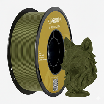 Філамент Kingroon PETG пластик для 3D принтера 1 кг 1.75 мм хакі