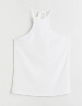 Майка H&M Ж1125467 (10894235) колір білий (Ж1125467 - 222527)