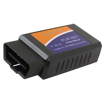 Сканер адаптер автомобильный с версией 1.5v подключением по Wi-Fi к системам IOS Windows 45х25х75 мм (483393-Prob) Черный