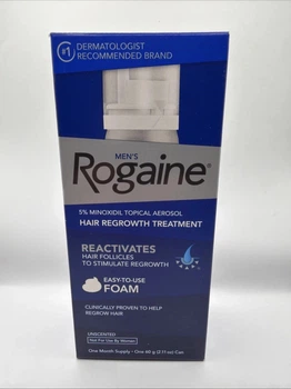 Лікувальна піна для активації росту волосся Men's Rogaine 5% курс 1 місяць 60 г