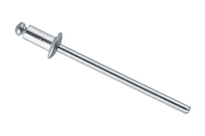 Заклепки вытяжные с плоской головкой Intertool 3.2 х 6.4 мм (в упаковке 50 шт.)
