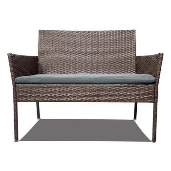 Садовый диван Lounge Loft Классик из ротанга двухместный Темно-коричневый 3,1 Brown