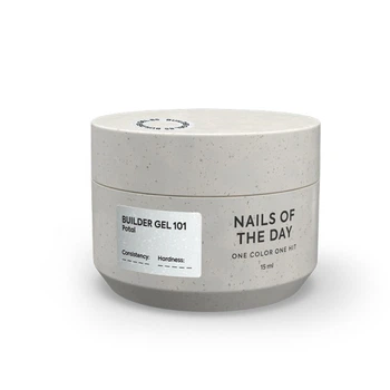 Гель строительный Nails Of The Day Builder Gel 101 молочный с поталью 15 мл