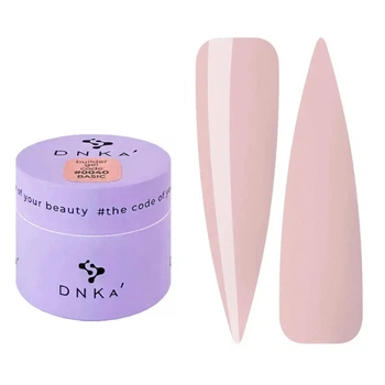Гель для моделирования DNKa Builder Gel Basic 0040 теплый абрикосово-розовый нюд 15 мл