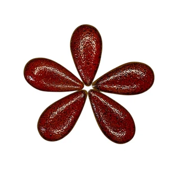 Мозаика керамика 5 шт капля большая Красная 1.8*3.8см 1 шт (9348-15)