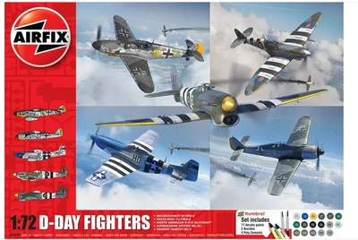 Збірна модель 1: 72 подарунковий набір D-Day Fighters Airfix A50192