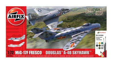 Збірна модель 1/72 літаки Mig 17 & Douglas Skyhawk Dogfight Double - Стартовий набір Airfix A50185