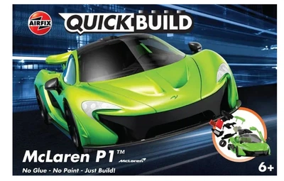 Збірна модель конструктор суперкар McLaren P1 зелений QUICKBUILD Airfix J6021