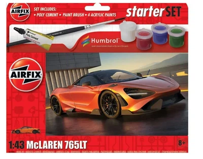 Збірна модель 1:43 спорткар McLaren 765LT Стартовий набір Airfix A55006