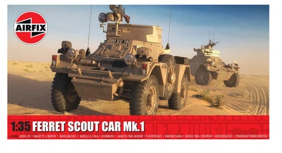 Збірна модель 1:35 бронеавтомобіль Ferret Scout Car Mk.1 Airfix A1386