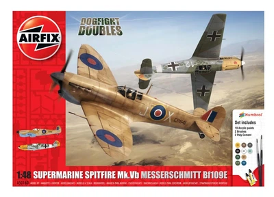 Збірна модель 1/48 Supermarine Spitfire Mk.Vb Messerschmitt Bf109E Dogfight набір Airfix A50160
