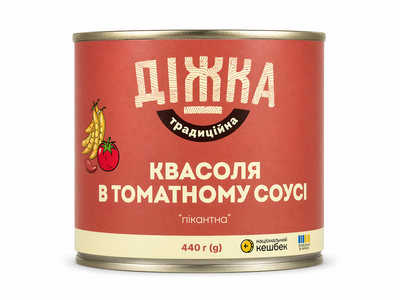 Квасоля в томатному соусі “Діжка” Пікантна 440 г
