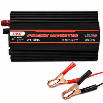 Автомобільний інвертор UKC AC/DC UPS 1300W із заряджанням 15A