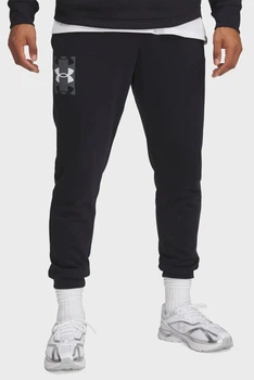 Чоловічі чорні спортивні штани UA Rival Terry Logo JoggerQ2 Under Armour S 1390144-001