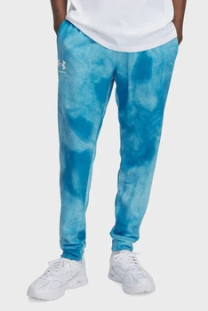 Чоловічі блакитні спортивні штани UA Rival Terry AOP Jogger Q1 Under Armour S 1390143-452