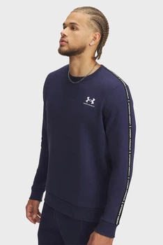 Чоловічий темно-синій світшот UA Icon Fleece Crew Taping Under Armour XL 1389357-410