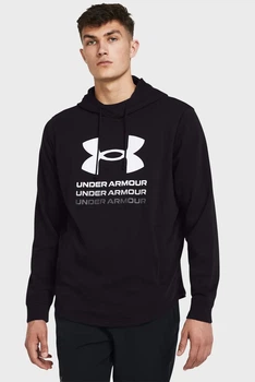 Чоловіче чорне худі UA Rival Terry Graphic Hood Under Armour M 1386047-001