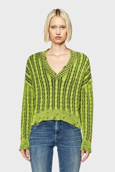 Жіночий салатовий пуловер M-OXIA KNITWEAR Diesel S A11171 0GEAZ