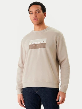 Світшот чоловічий Jack & Jones 12289807 S Pure Cashmere (5715866931324)